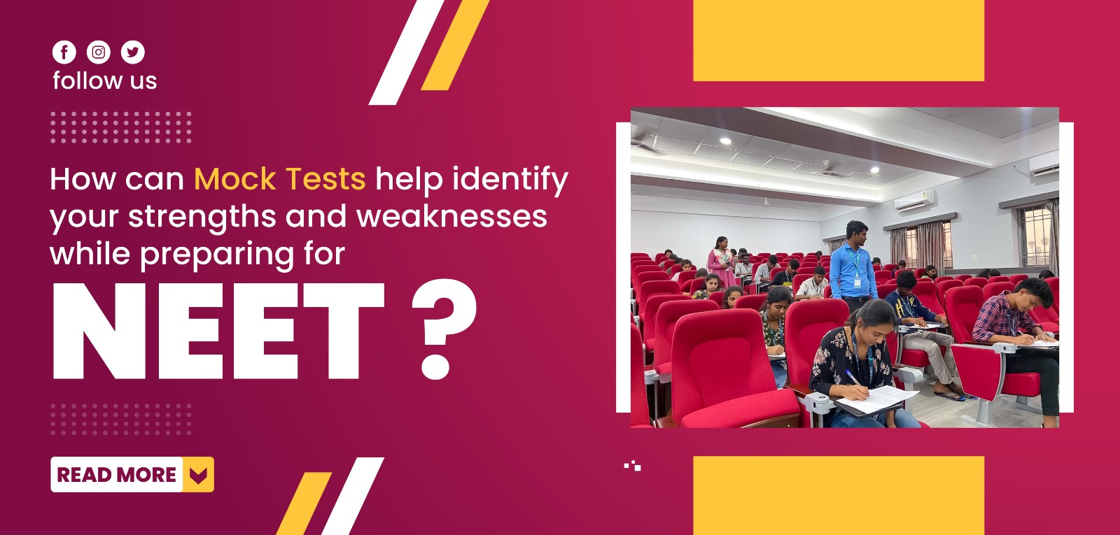 How can mock tests help identify your strengths and weaknesses while preparing for NEET?